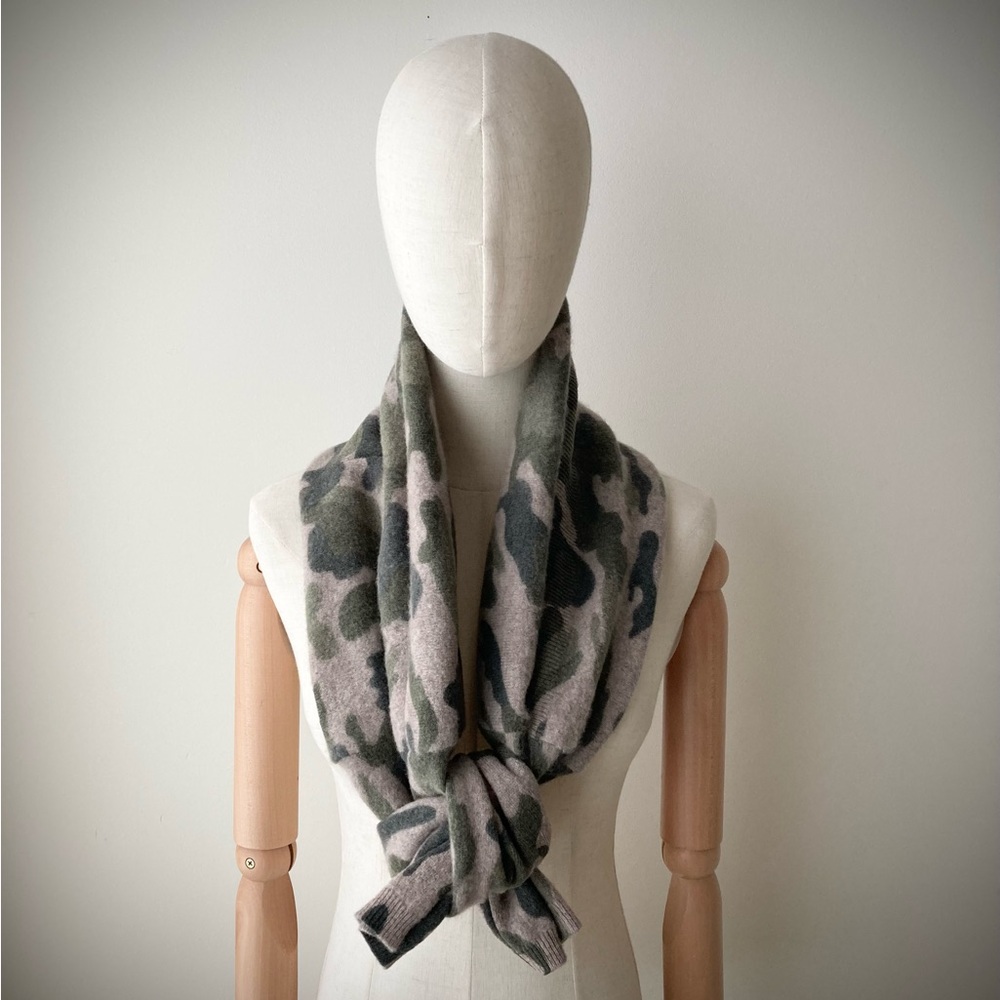 joodito 100% cashmere sweater wrap boro snake scarf camouflage neck warmer camo